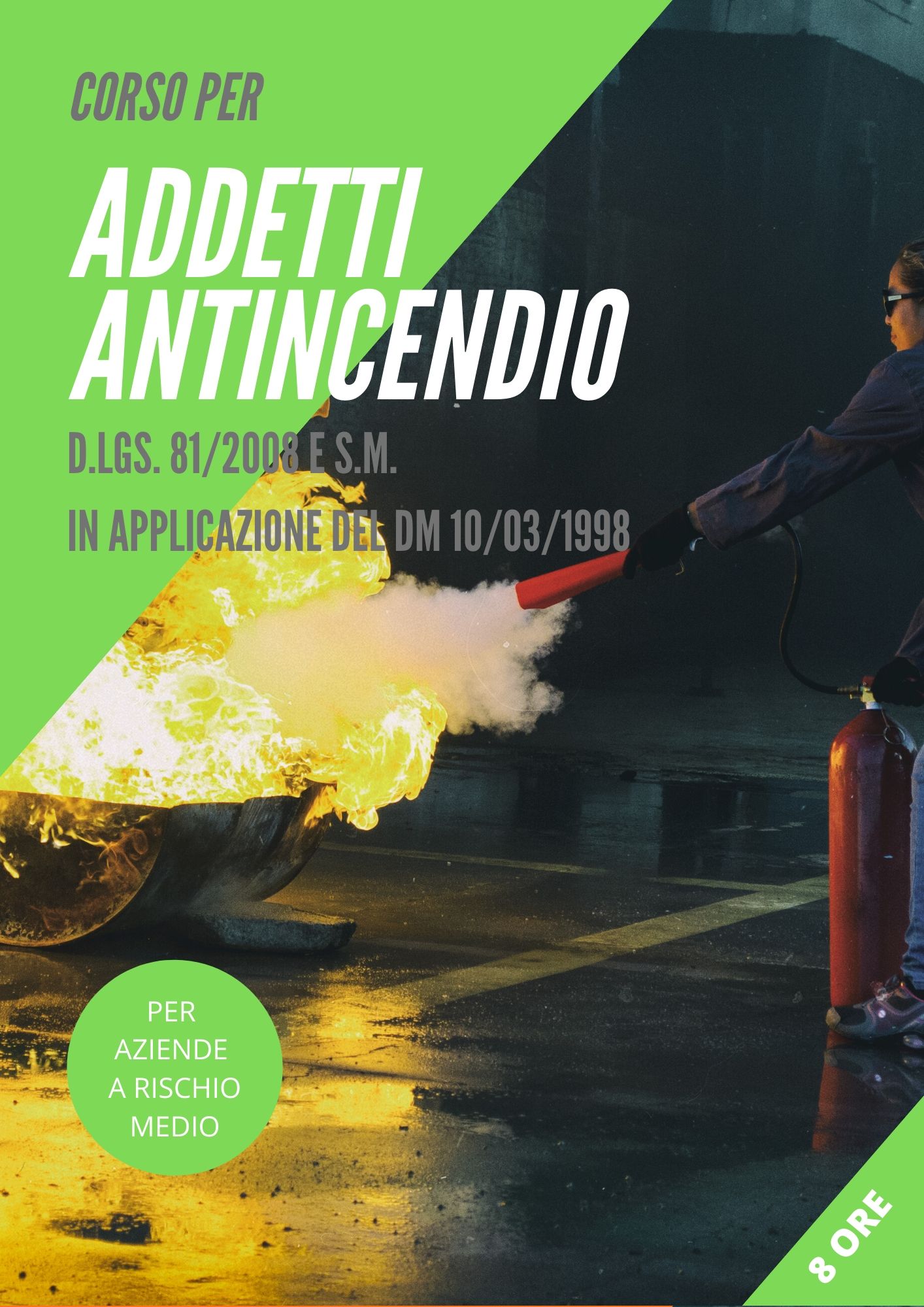 Sicurezza sul lavoro – Addetto antincendio – Rischio Medio