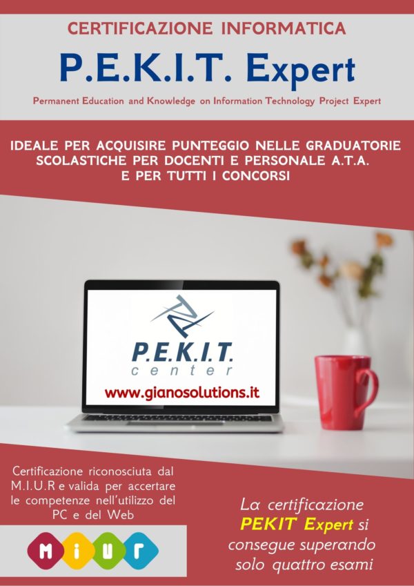 Certificazione informatica PEKIT Expert riconosciuta miur-a piazza-armerina-gianosrl-cbformazione