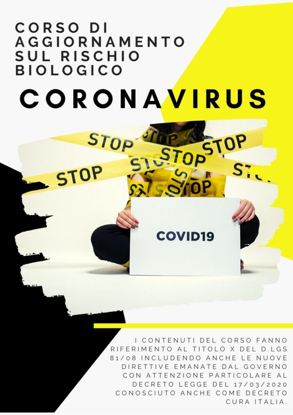 Corso di aggiornamento sul rischio biologico-coronavirus-covid-online-giano-srl-piazza-armerina-enna-sicilia-pandemia