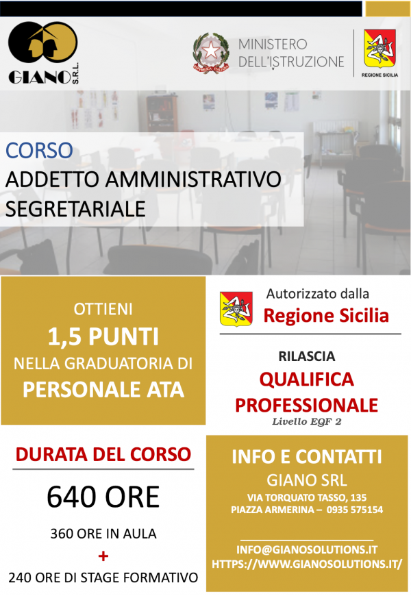Addetto-amministrativo-segretariale-corso-regione-sicilia-piazza-armerina-giano-srl-miur-personale-ata-graduatorie